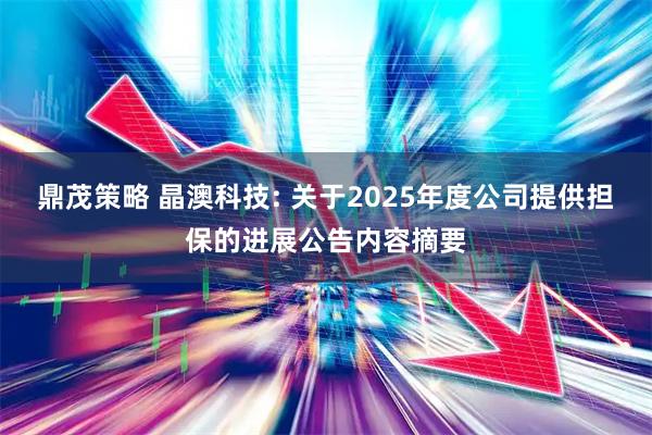 鼎茂策略 晶澳科技: 关于2025年度公司提供担保的进展公告内容摘要