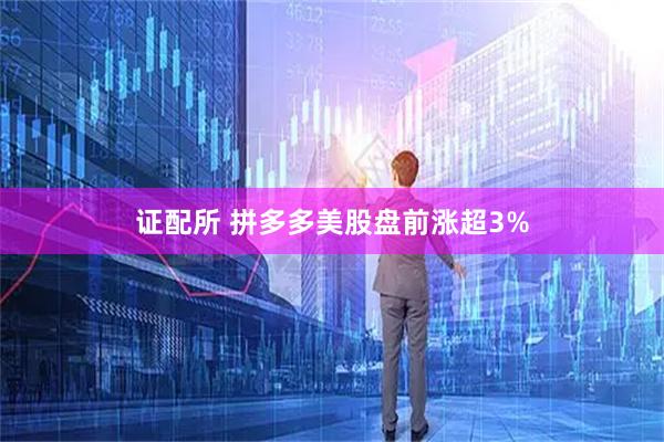 证配所 拼多多美股盘前涨超3%